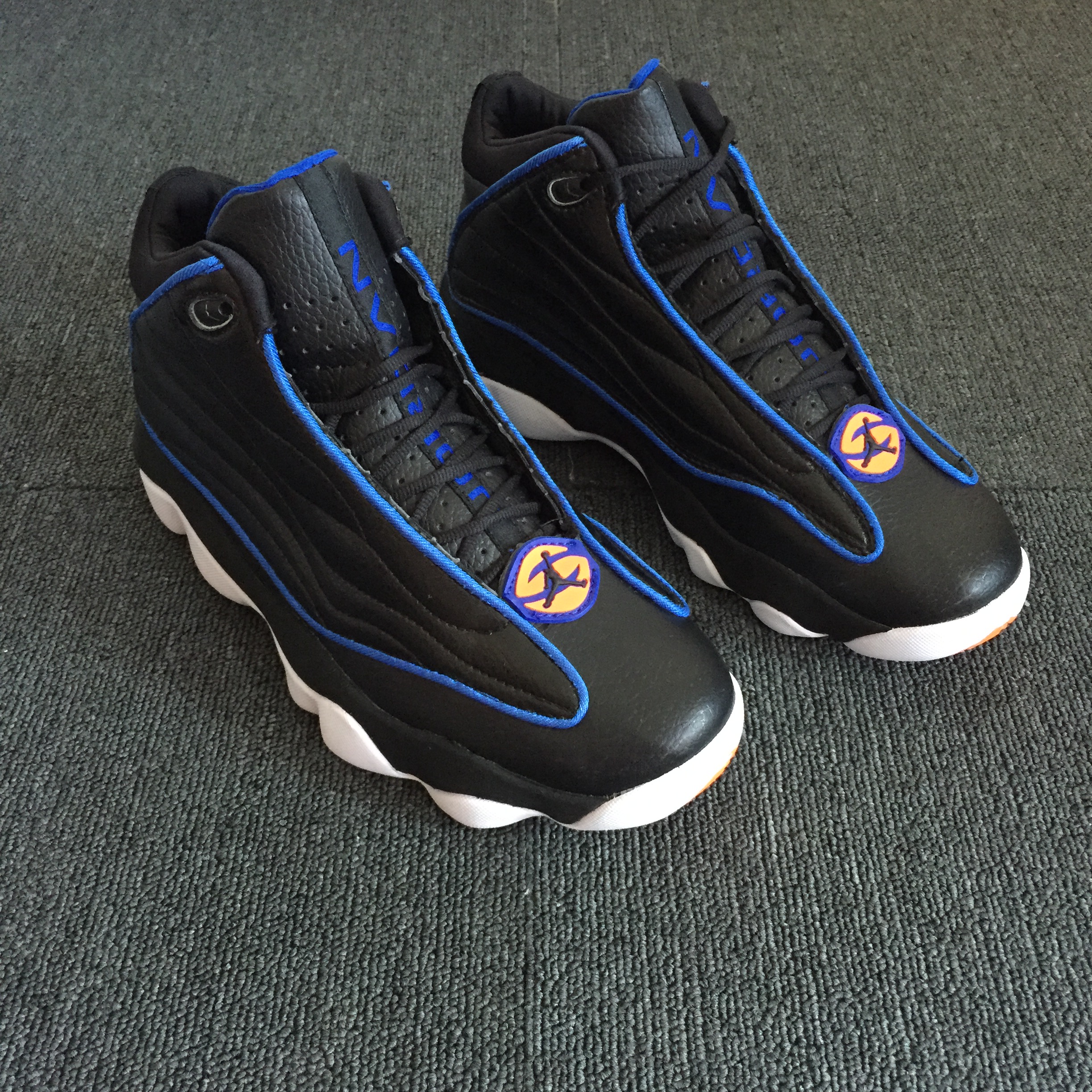 Air Jordan Pro Strong Black Blue Shoes